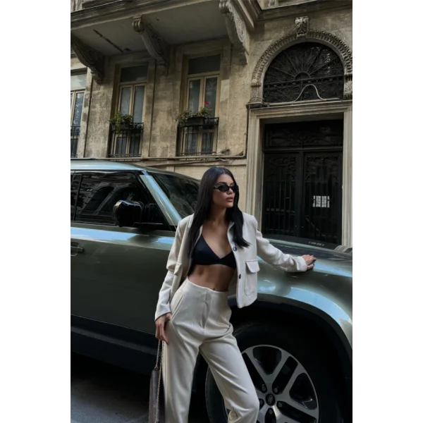 ÜET PANTOON PENİ  Bej