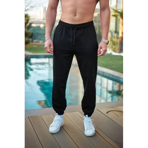 Unisex Basic Eşofman Altı - Siyah