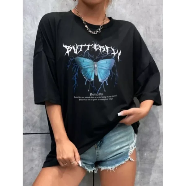 Unisex Baskılı Oversize Thirt  iyah