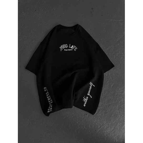 Unisex Baskılı Oversize Thirt  iyah