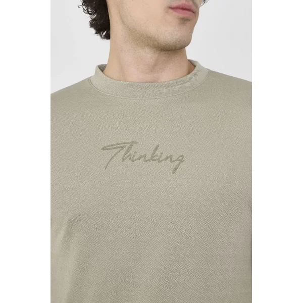 Unisex Bisiklet Yaka Slim fit T-Shirt- Açık Yeşil