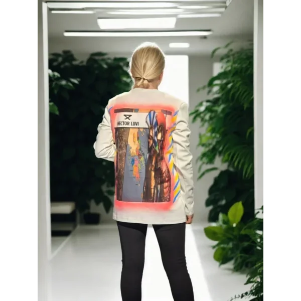 Unisex Bisiklet Yaka Uzun Kollu Thirt  Beyaz