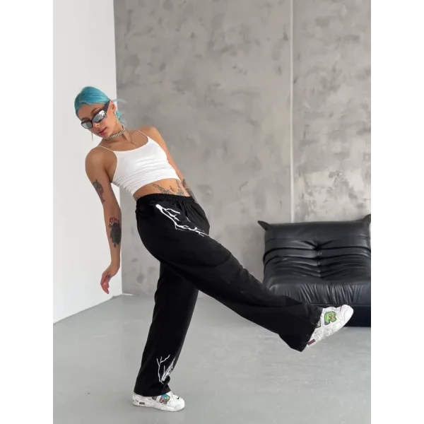 Unisex Dijital Baskılı Eşofman Altı  iyah