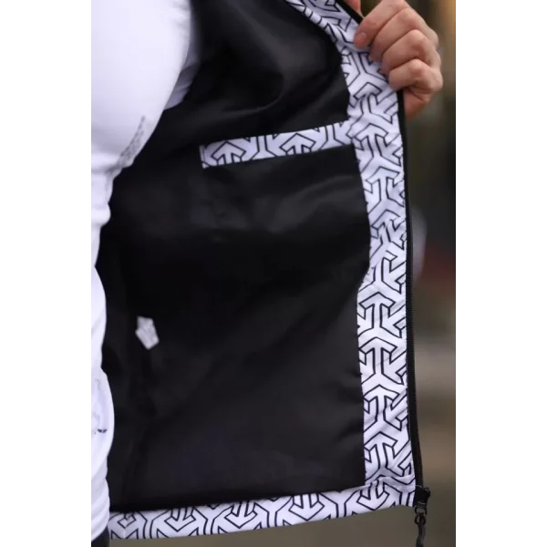 Unisex Kapüşonlu İçi Astarlı Yağmurluk - Beyaz