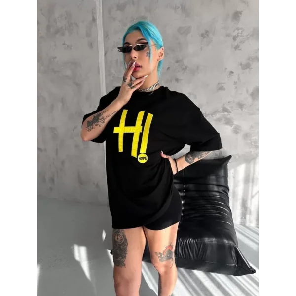 Unisex Nakış İşlemeli Thirt  iyah