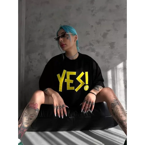 Unisex Nakış İşlemeli Thirt  iyah