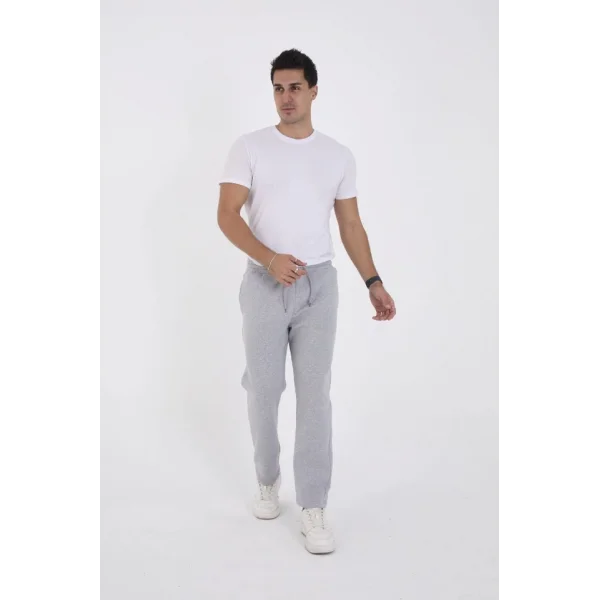 Unisex Üç İplik Basic Eşofman Pantolon - Gri