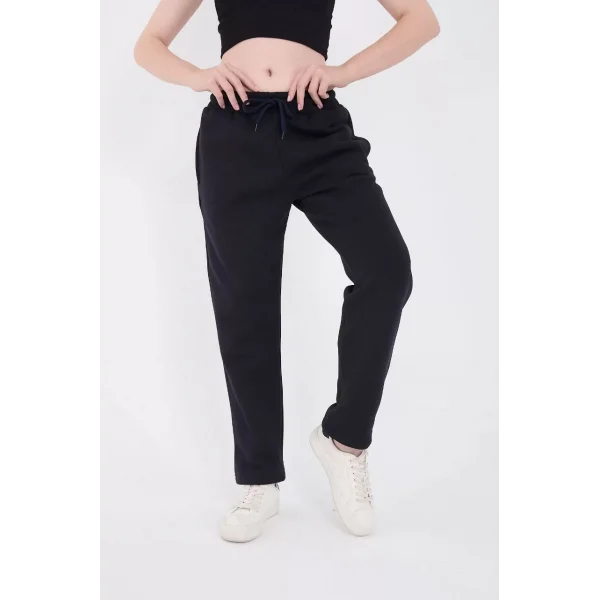 Unisex Üç İplik Basic Eşofman Pantolon - Lacivert