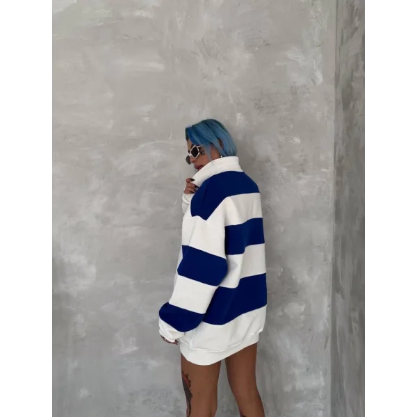 Unisex Üç İplik Parçalı Yakalı weathirt  avi