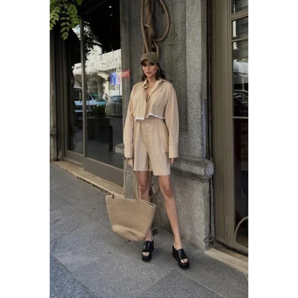 Urania Crop Şort Takım 9731-08