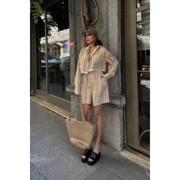 Urania Crop Şort Takım 9731-08