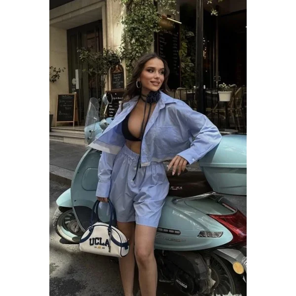 Urania Crop Şort Takım 9731-08