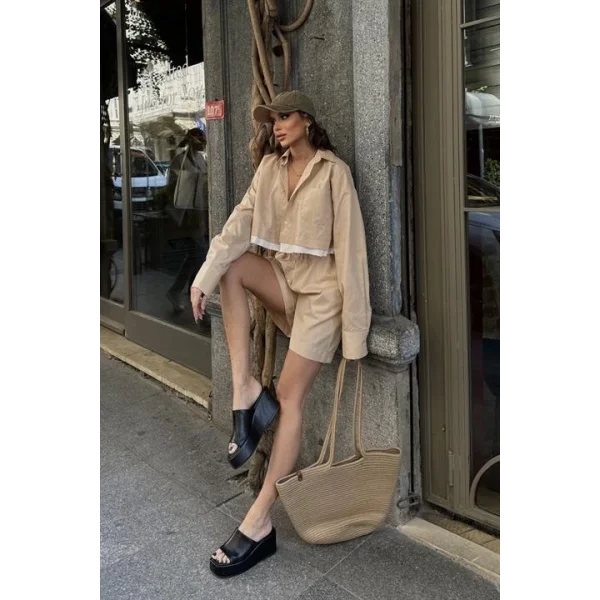 Urania Crop Şort Takım 9731-08