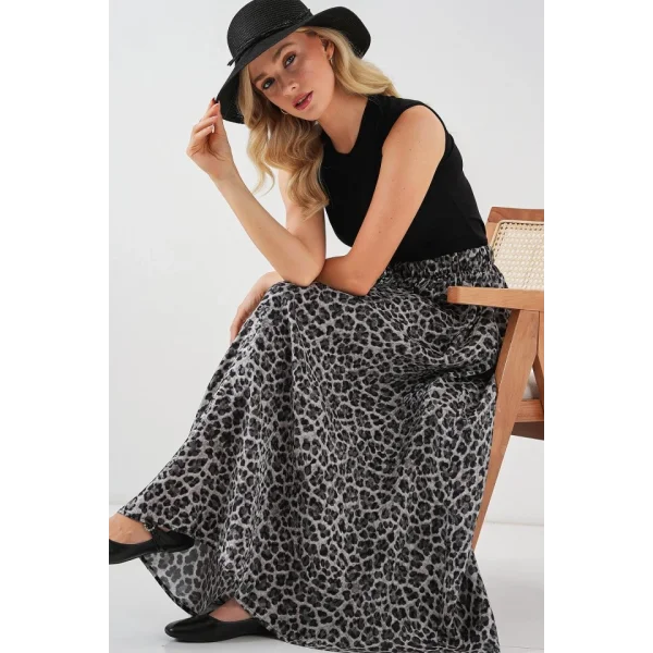 Uzun Ayrobin Etek 8050 - Antrasit