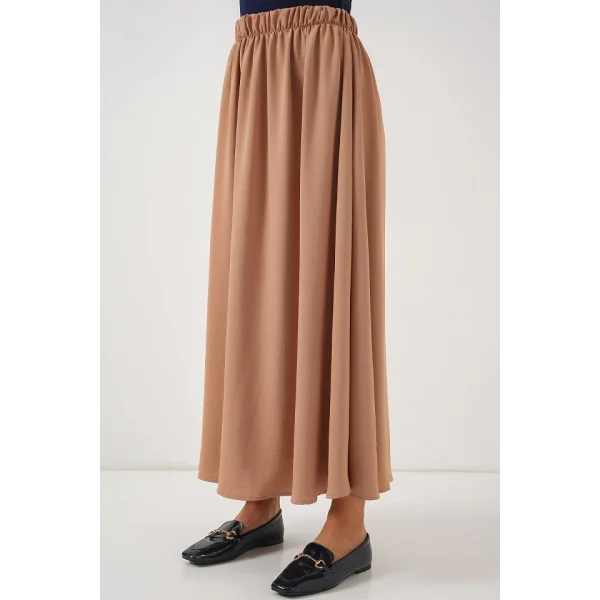 Uzun Ayrobin Etek 8050 - Camel