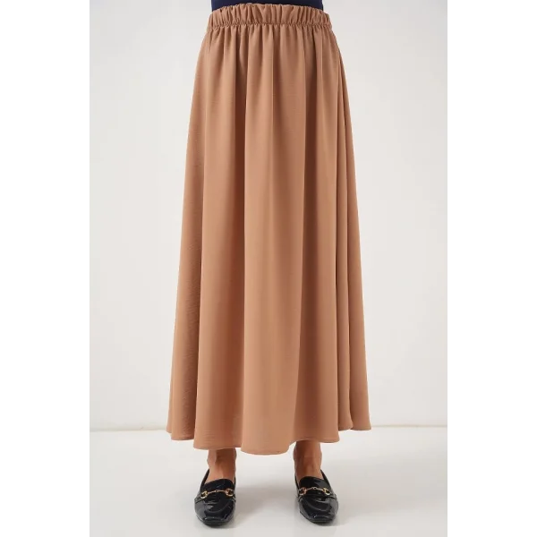 Uzun Ayrobin Etek 8050 - Camel