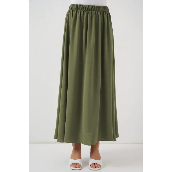 Uzun Ayrobin Etek 8050 - Haki