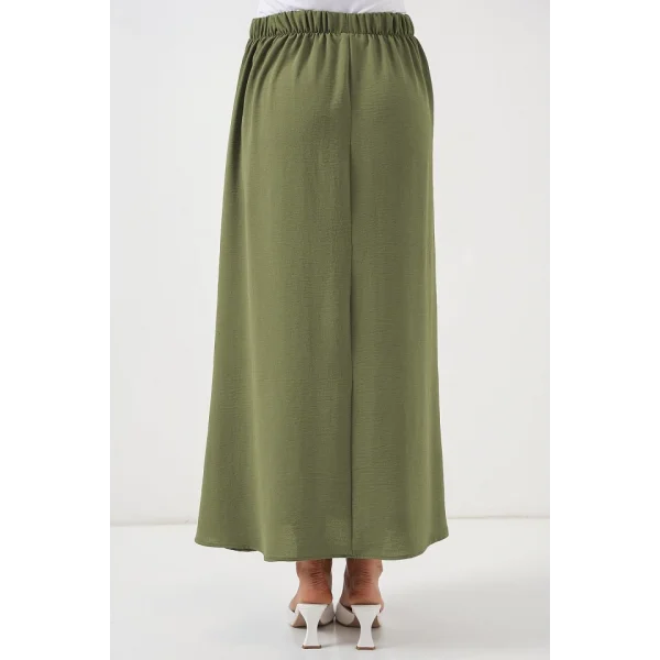 Uzun Ayrobin Etek 8050 - Haki