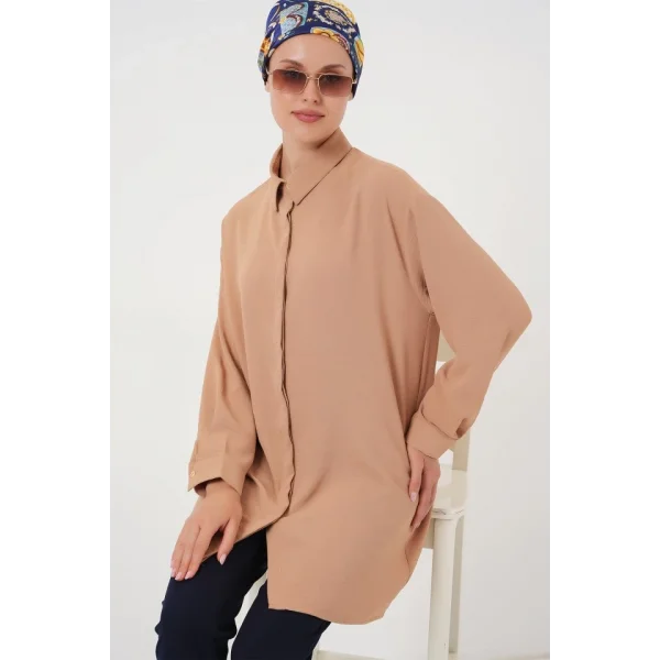 Uzun Gömlek Tunik 5945 - Bisküvi