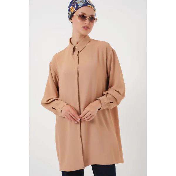 Uzun Gömlek Tunik 5945 - Bisküvi