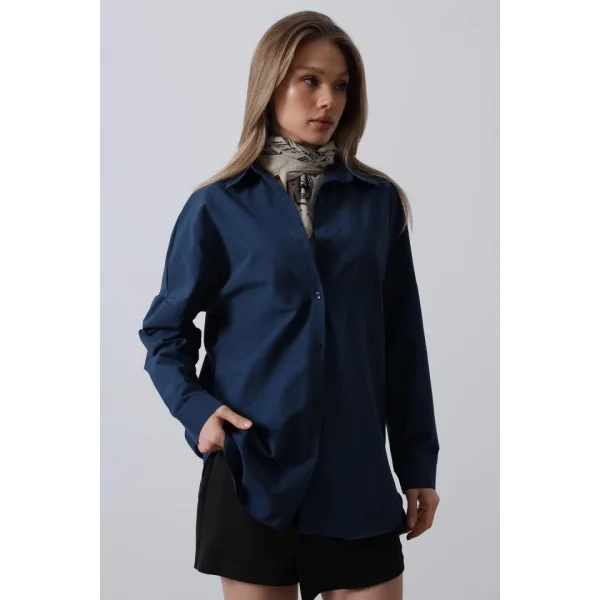 Uzun Kol Gömlek  acivert