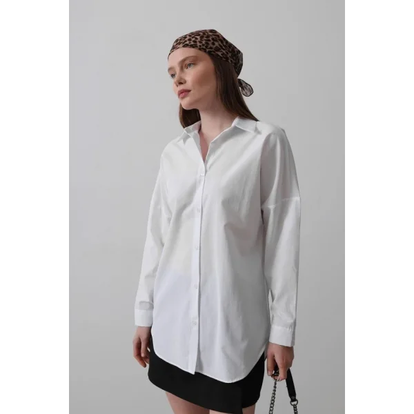 Uzun Kol Gömlek - Beyaz