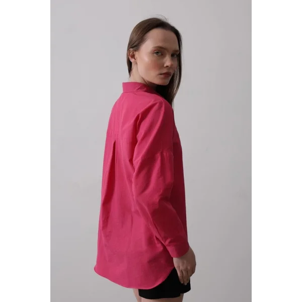 Uzun Kol Gömlek - Fuşya