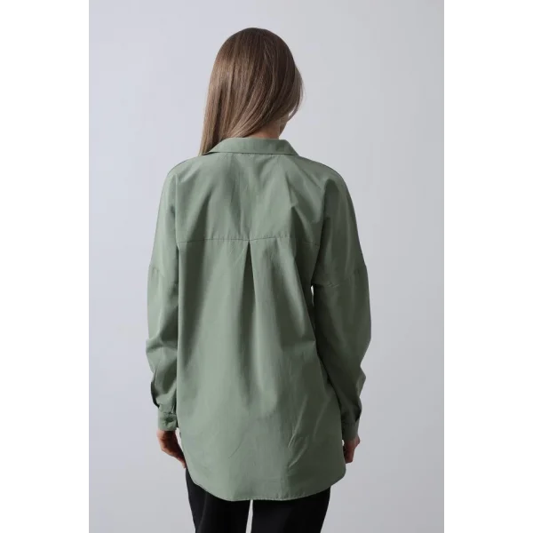 Uzun Kol Gömlek  Haki