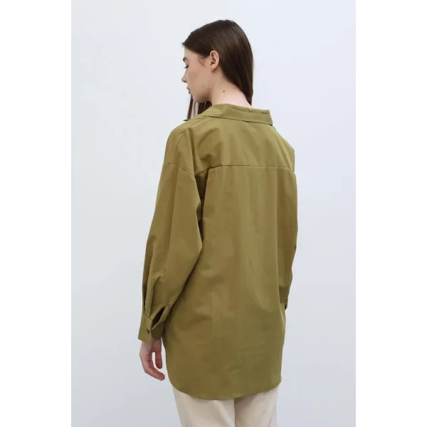 Uzun Kol Gömlek  Koyu Haki