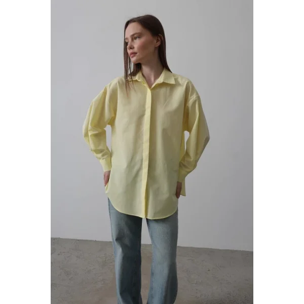 Uzun Kol Gömlek - Sarı