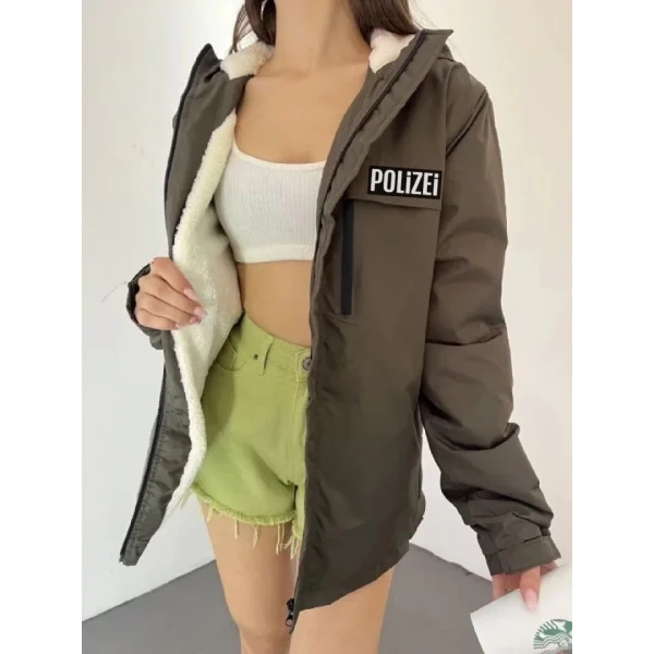 Uzun Kol Kapşonlu İçi Kürklü ont  Kahverengi