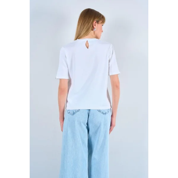 Vaniza Örgü Kazak  Optik Beyaz