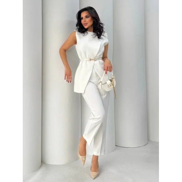 Vatkalı Ceket Pantolon İkili Takım