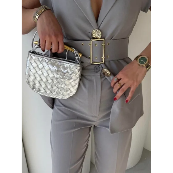 Vatkalı Yelek Pantolon İkili Takım