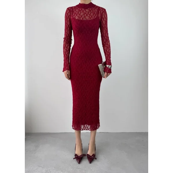 Vedo Çiçek Detaylı Elbise