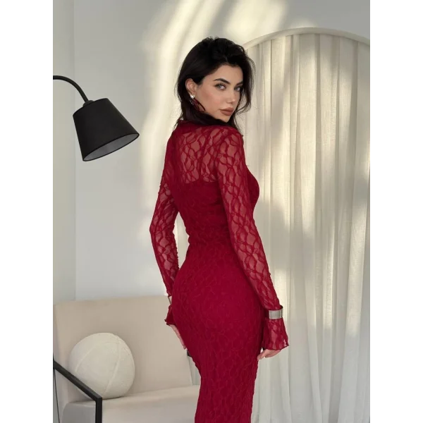 Vedo Çiçek Detaylı Elbise