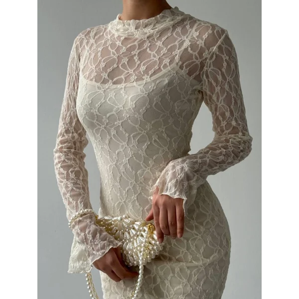 Vedo Çiçek Detaylı Elbise