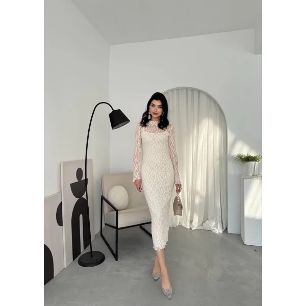 Vedo Çiçek Detaylı Elbise