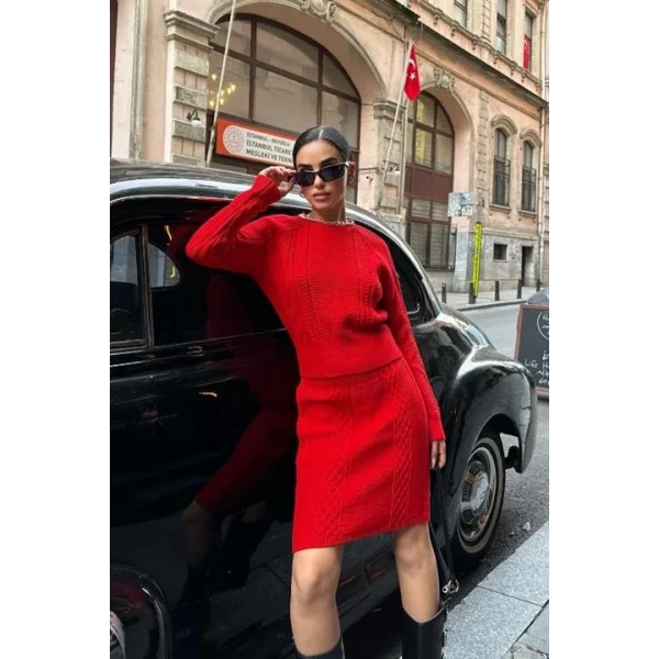 Vinca Zincir Detay Sırt Dekolte Takım 9580-01