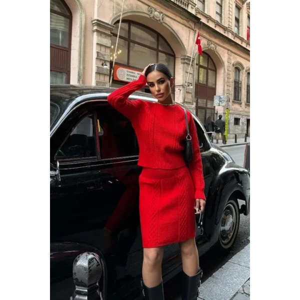 Vinca Zincir Detay Sırt Dekolte Takım 9580-01