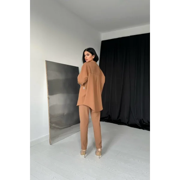 Vizon Gömleği Taşlı Fitilli Takım