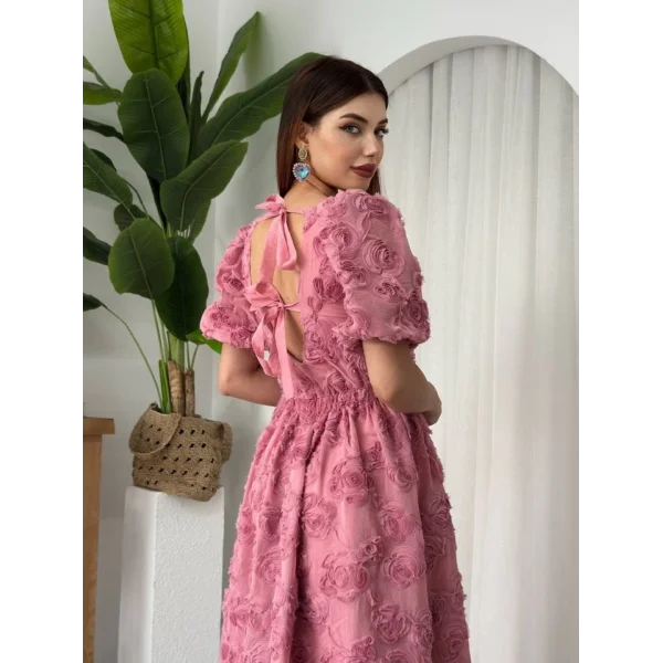 Wear Sırt Bağlama Detaylı Elbise