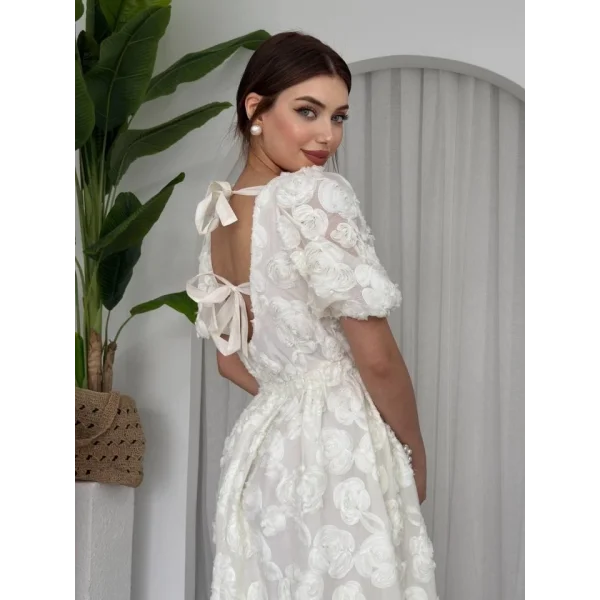 Wear Sırt Bağlama Detaylı Elbise