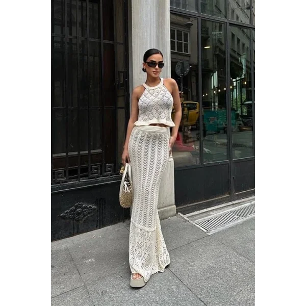 Wendy Kroşe Crop Takım 9841