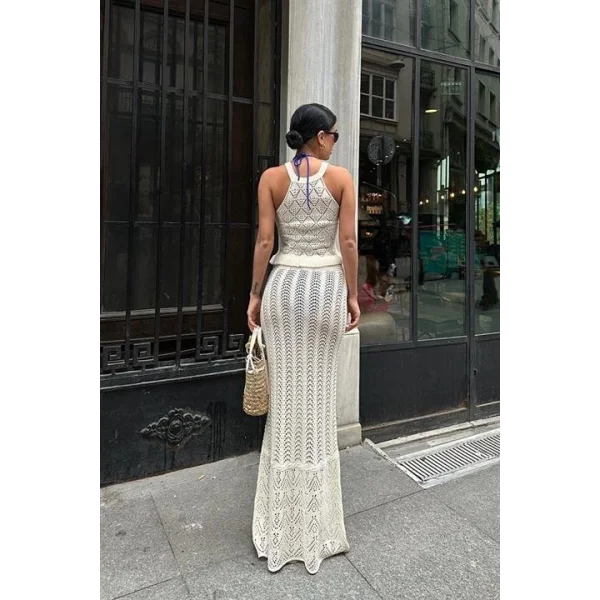 Wendy Kroşe Crop Takım 9841