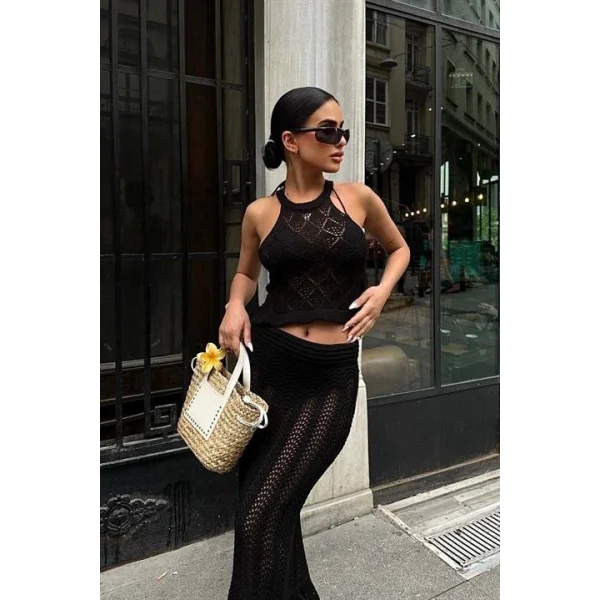 Wendy Kroşe Crop Takım 9841