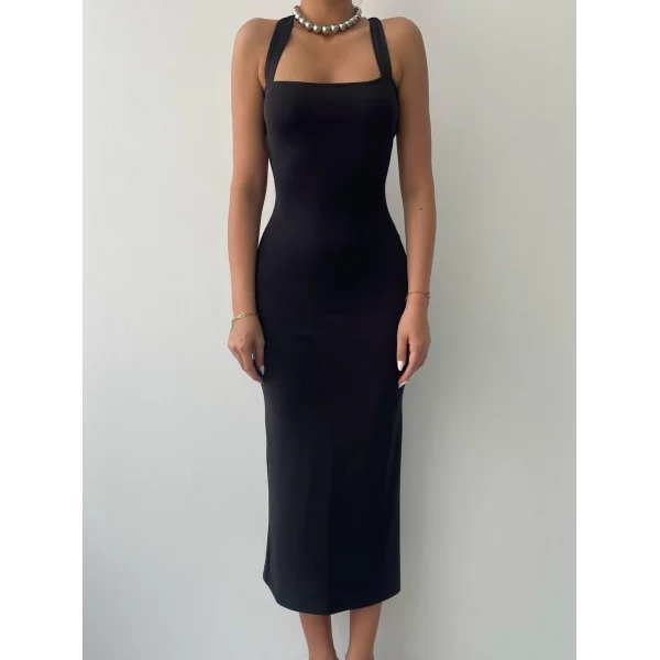 Wense ırt Dekolteli Elbise