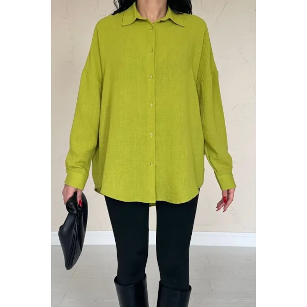 Yağ Yeşili Gömlek