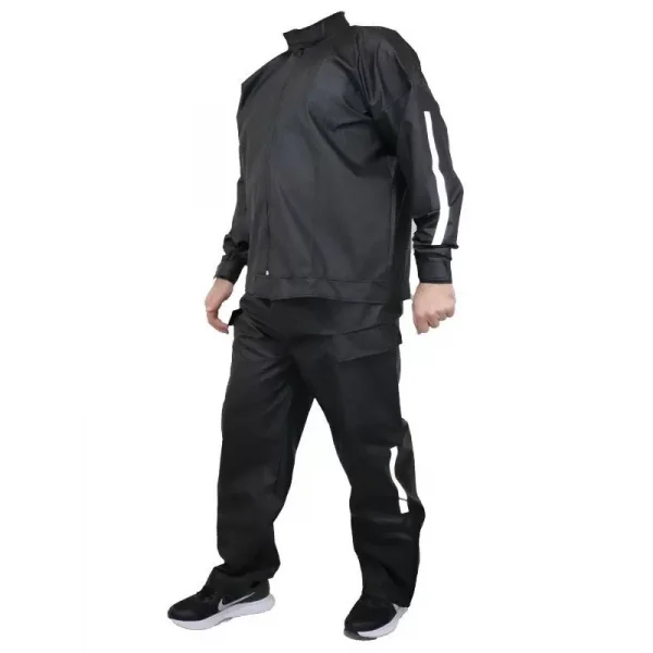 Yağmurluk Takım (Bahçıvan Tipi Askılı Pantolon ve Mont) - Siyah