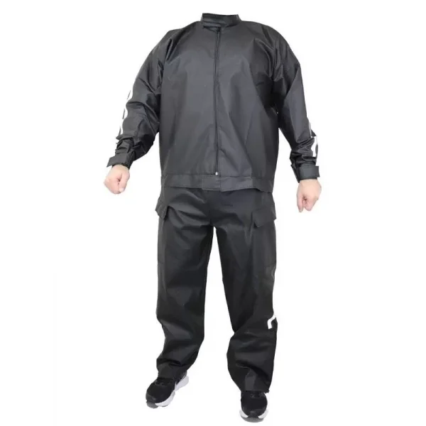 Yağmurluk Takım (Bahçıvan Tipi Askılı Pantolon ve Mont) - Siyah